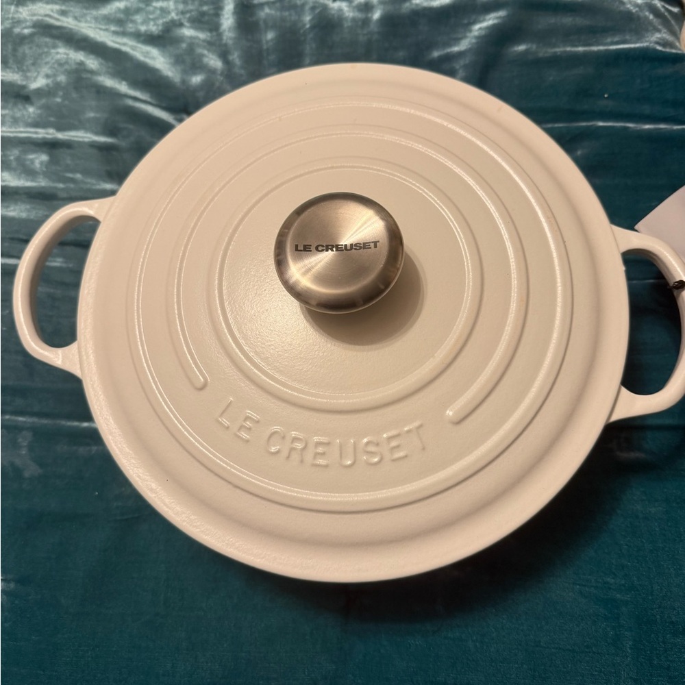 Le Creuset White Enameled Cast Iron Cookware